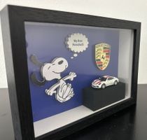 KeC: Snoopy „My first Porsche“, 3D Bild, signiert, UNIKAT