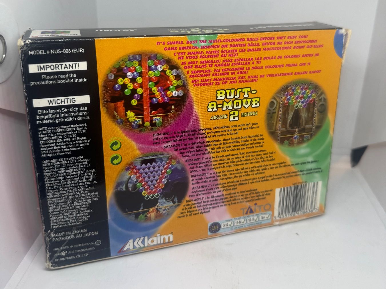 Nintendo Giochi: Busta a Move 2 N64 OVP – Usato da Dietlikon venduto da NESFEVER 1