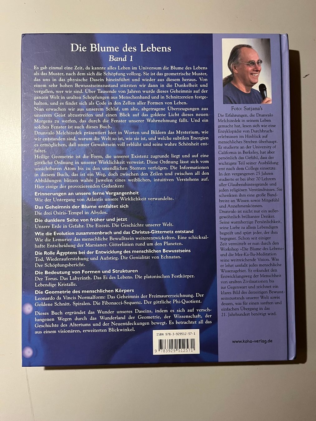 Bücher: Drunvalo Melchizedek: Blume des Lebens Band 1 – Gebraucht aus glattfelden von kimiaxel 1