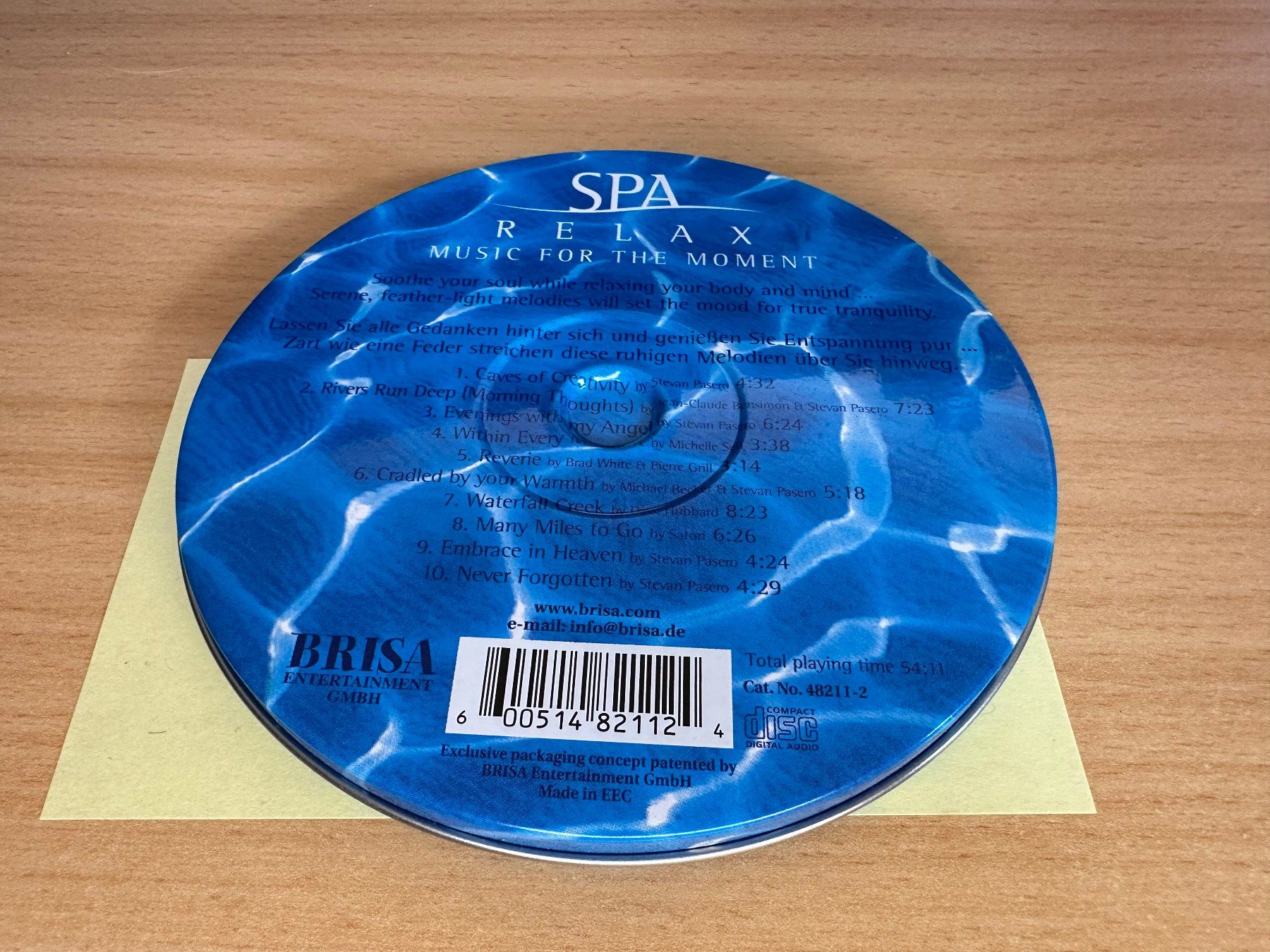 CD: SPA - Relax - Music for the Moment – Usato da Rikon im Tösstal venduto da Alpenmutz 1