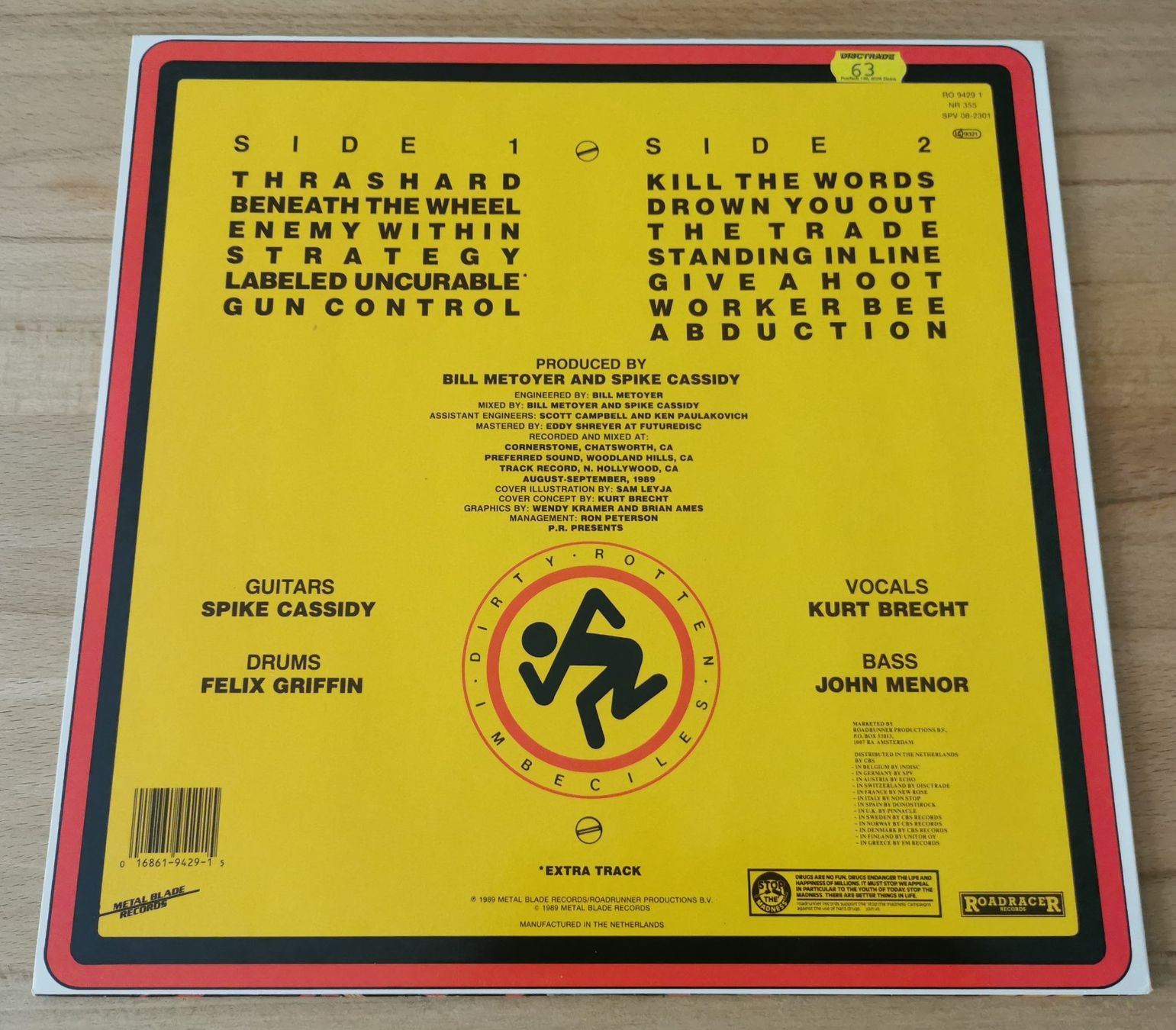 Dischi in vinile: D.R.I.: Thrash zone LP USA Hard Core Crossover S.O.D. Excel – Usato da Münchwilen TG venduto da Swb 1