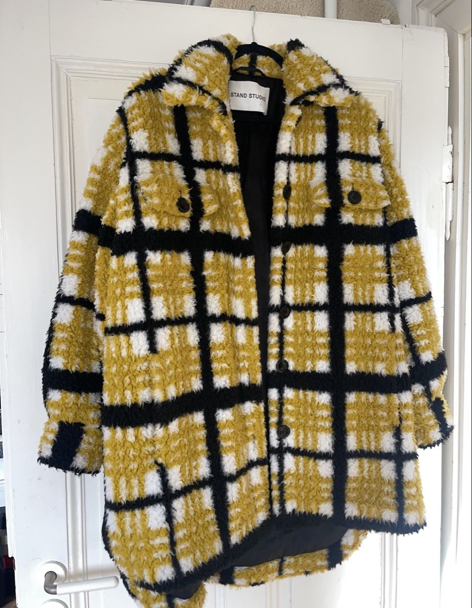 Stand Studio Cappotti: STAND STUDIO Jacke, gelb kariert, M – Usato da Cadenazzo venduto da Adri.Ela 2