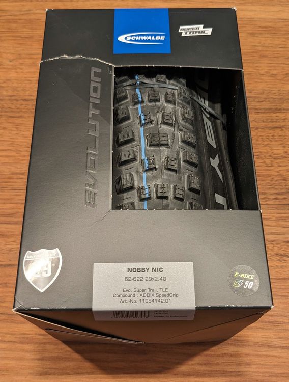 Pneu VTT Schwalbe Nobby Nic - 29 X 2,40 - Tubeless, Pliable, Noir - NEUF Sous Emballage