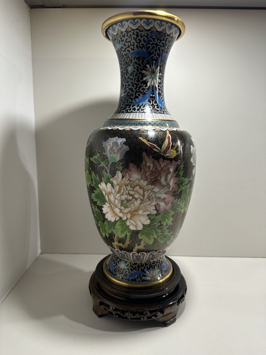 Vasen & Gefässe: Grand vase chinois en cloisonné – Gebraucht aus Bellevue von bordeaux075cl