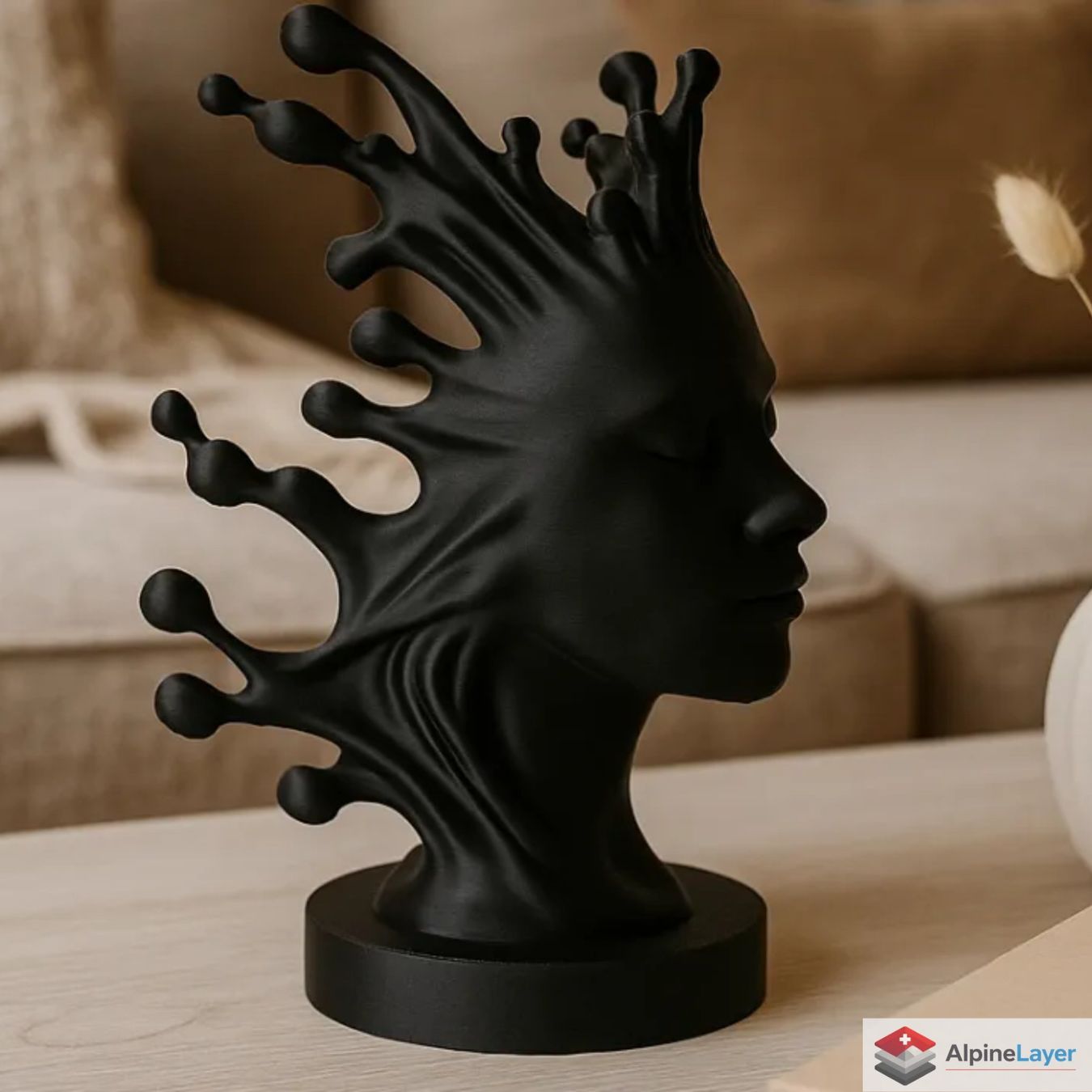 Skulpturen & Statuen: Fluid Mind – Abstract Feale Bust Sculpture - 3D Printed – Neu (gemäss Beschreibung) aus Losone von AlpineLayer