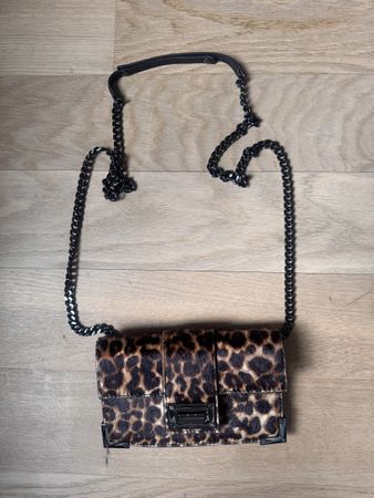 The Kooples Leo Chain Bag Leopard