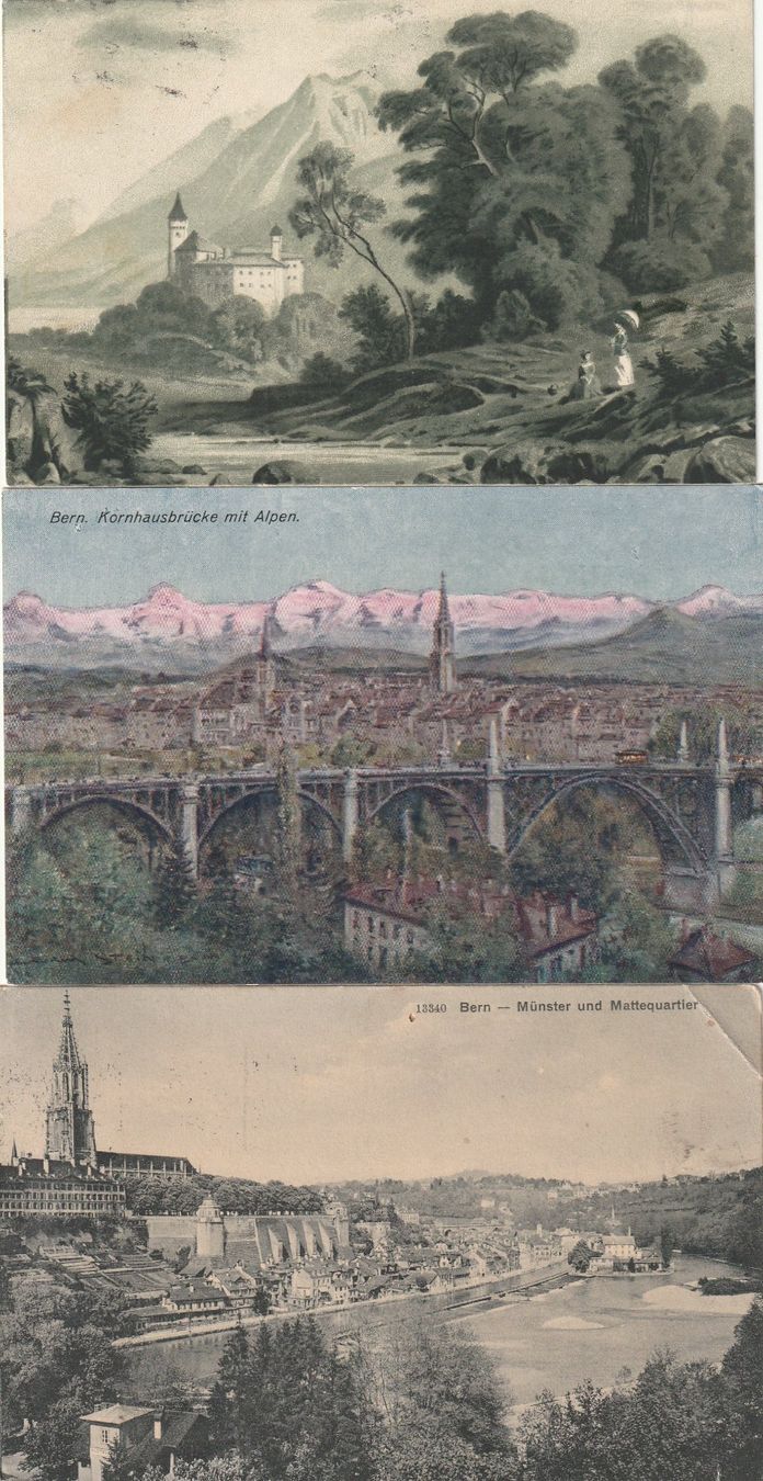 Cartoline postali: 15 verschiedene alte Ansichtskarten Schweiz – Usato da Rupperswil venduto da Ema10 2