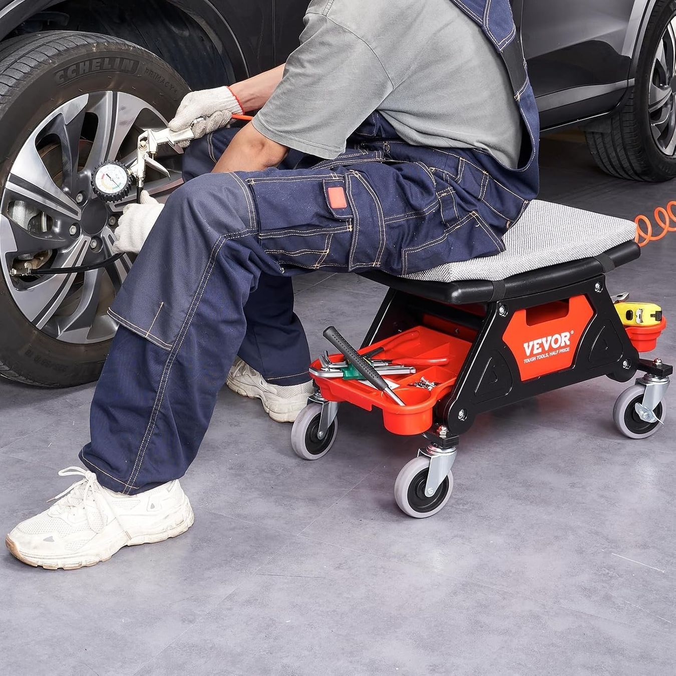 Tabourets: Rollhocker Werkstattrollsitz Werkstatthocker Rollstuhl Sitz – Neuf avec emballage d'origine à Genève par Top-Trend 7