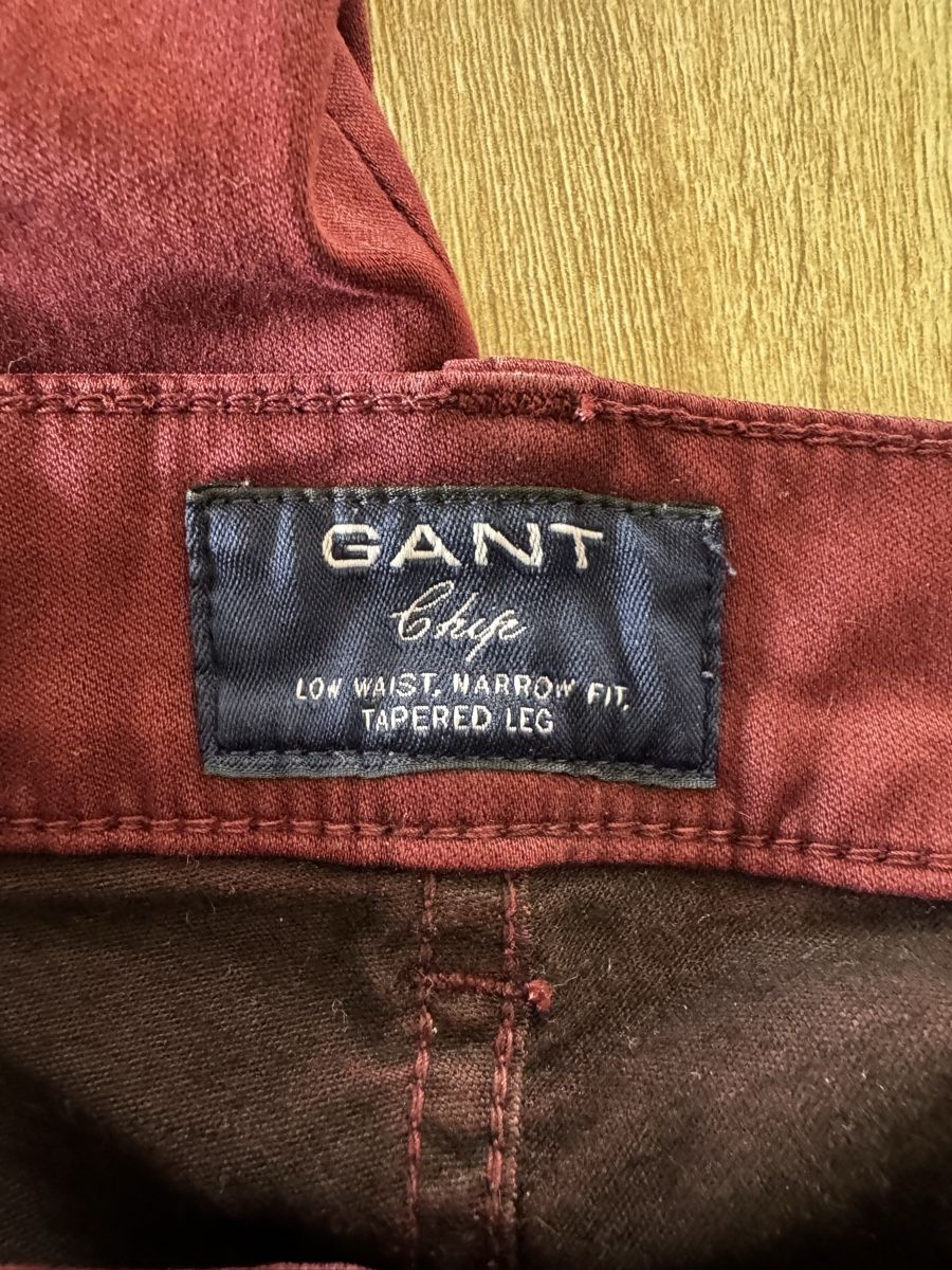 Gant Pantaloni: Gant Pantalon Bordeau 34-32 – Usato da Vevey venduto da Eiden77 1