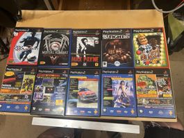 Lot de 10 jeux PlayStation 2 occasion