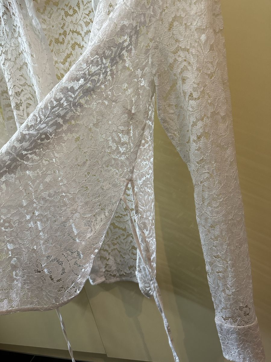 Max Mara Camicette: Max Mara Bluse, weiss, Spitze, XS – Usato da Stäfa venduto da buecher10 5