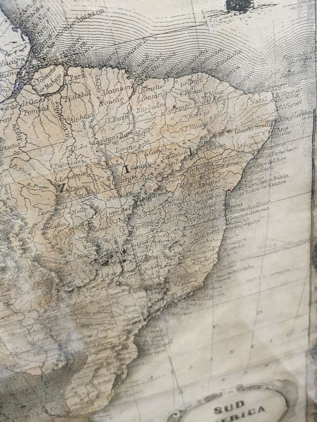 Cartine & Atlanti: CARTE GÉOGRAPHIQUE SUD AMERICA 1859 – Usato da Genève venduto da Qanil77 5