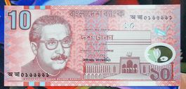 Bangladesh 10 taka Polymer UNC