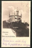 Gruss vom Salischössli, gelaufen 1917, Stabstempel