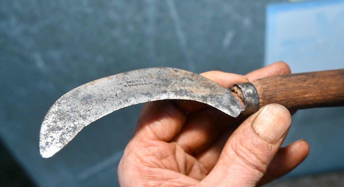 Tutti gli attrezzi: ANTIKE Handsichel Länge ca. 22cm - MUTEL À DAMPARIS – Usato da Pfaffhausen venduto da mono_rec 8