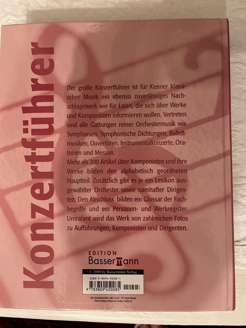 Libri: Der grosse Konzertführer – Usato da Wangen ZH venduto da via_g5br 2