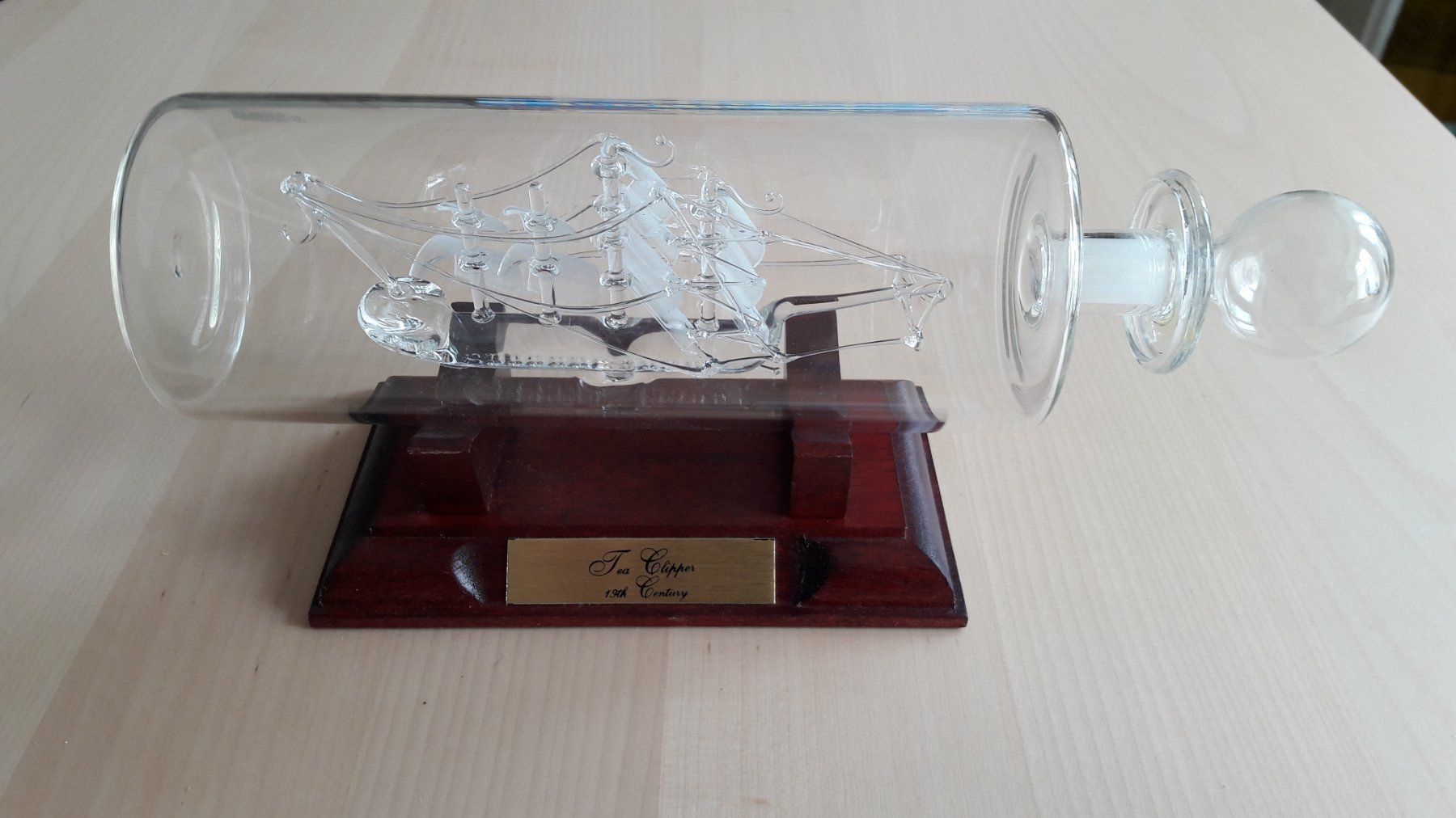 Altro in Stoviglie & Bicchieri: Bateau en verre "Tea Clipper - 19th" dans sa bouteille – Usato da Buttes venduto da sylvain106