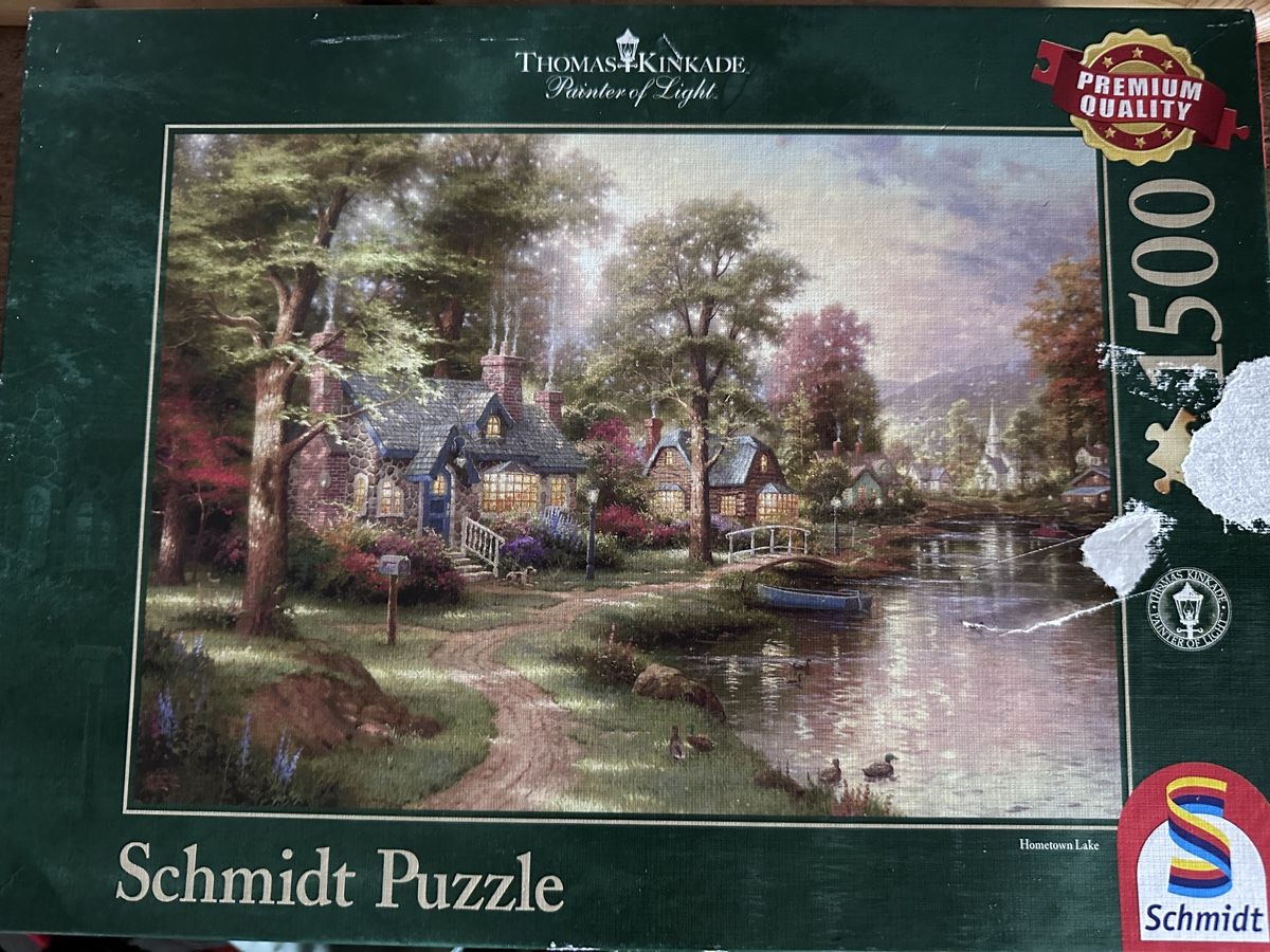 Puzzle: Kinkade Puzzle Hometown Lake – Usato da Magden venduto da Suki_