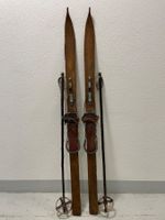 Ski (A), sehr seltene antike Kinderski mit Haselstecken
