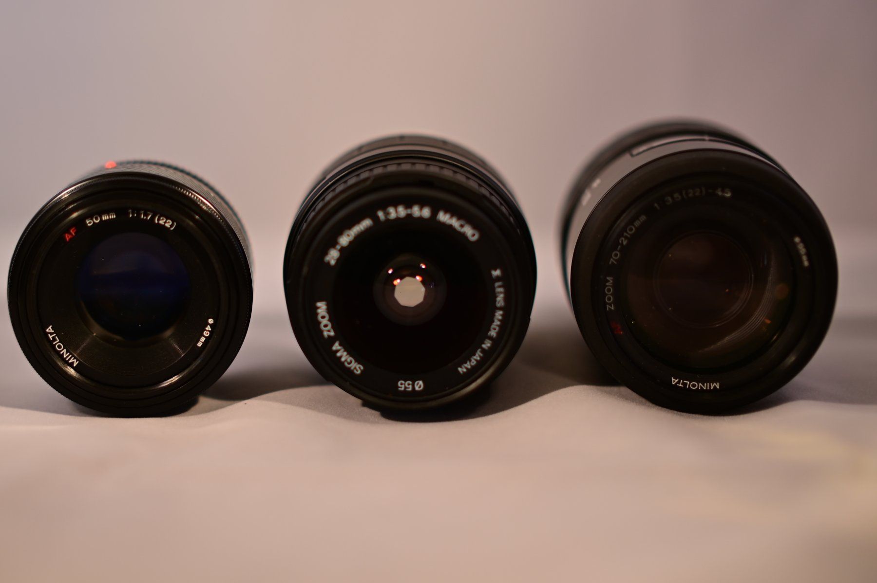 Minolta Fotocamera: Minolta Dynax 7 Spiegelreflexkamera mit 4 Objektiven – Usato da Uster venduto da Stoessda 5