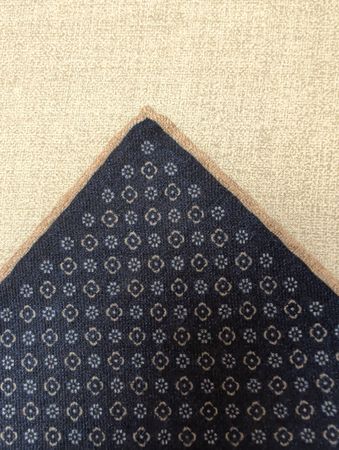 Eleventy Platin Collection, Einstecktuch, Neu, Wolle