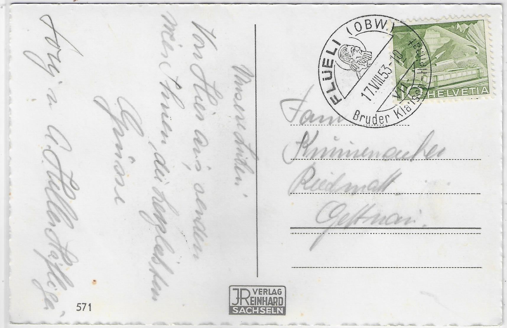 Cartoline postali: Flüeli-Ranft - Einsiedelei v. d. Flüe – Antico da Ettingen venduto da Kartenplanet 1