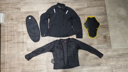 SPIDI Motorradjacke schwarz mit Protektoren Ruckeund,Elbogen