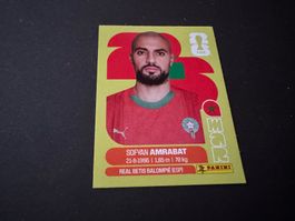 Panini FIFA Fussball WM 2026 Sticker Sofyan Amrabat MAR 10