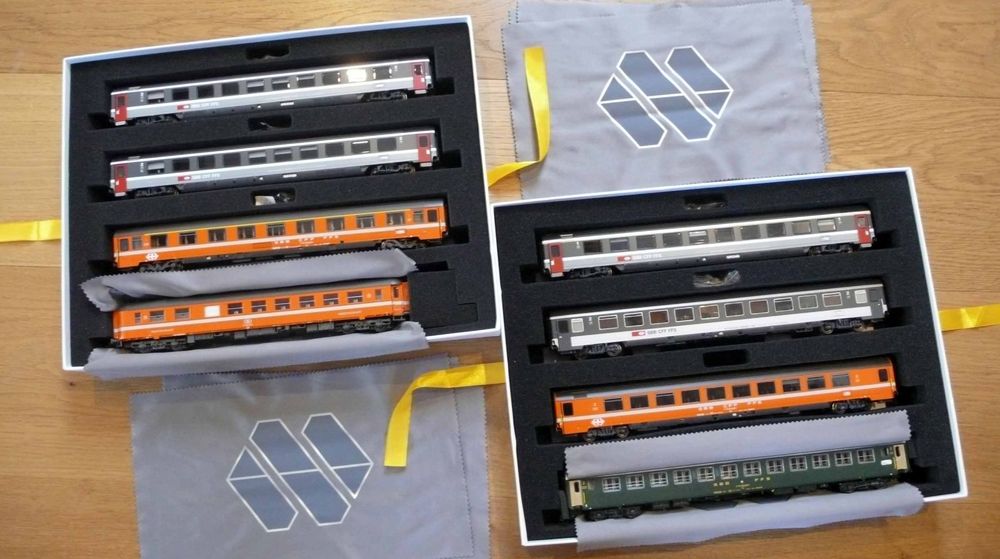 LS Models Modelleisenbahnen: L.S. Models 2103 - 8-tlg. EC96 Iris - Chur-Brüssel - NEU/OVP – Neu und originalverpackt aus Aarau von Uilleannpiper