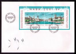 1984_NABA-Block ZÜRICH_ABO-FDC 24.5.84 !