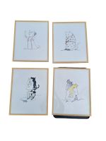 TOMI UNGERER 4 Original Gedruckte Bilder