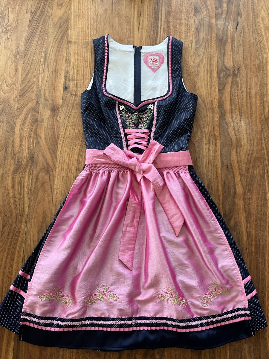 Vestiti: Dirndl Spieth & Wensky Gr. 36, dunkelblau/pink – Usato da Zürich venduto da SimiWen 1