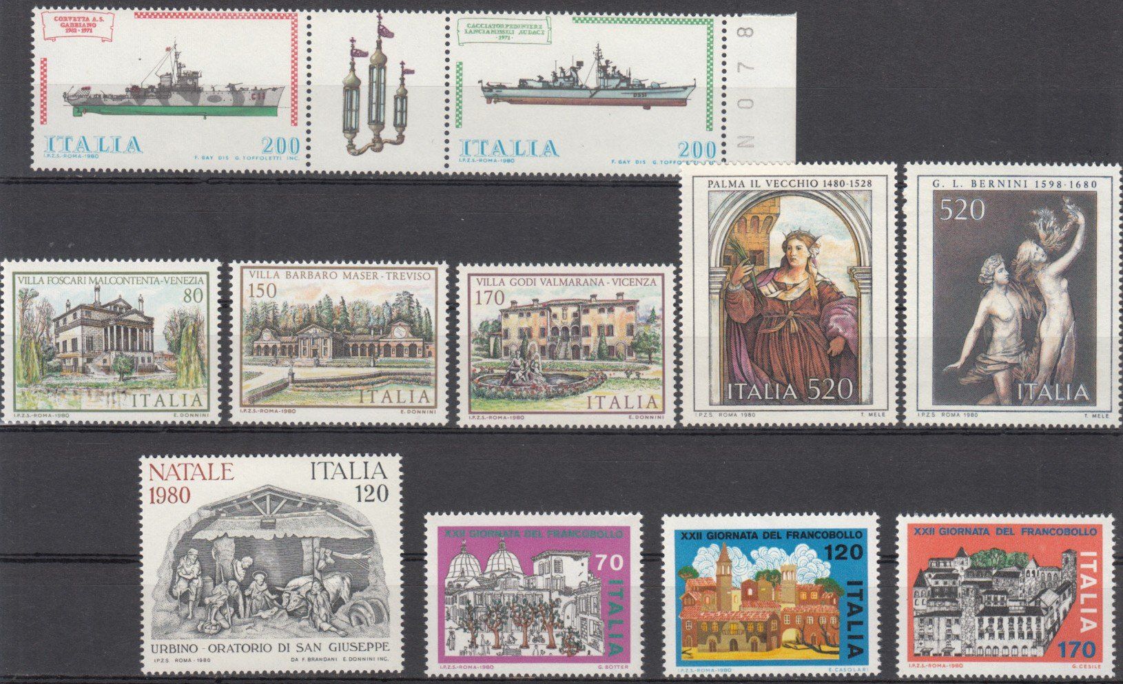 Tous les timbres: Italien 1980 postfrisch – D'occasion à Bürglen TG par StampGraf 4