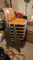 Stapelstühle Holz Metall 6 Stück Castelli 
