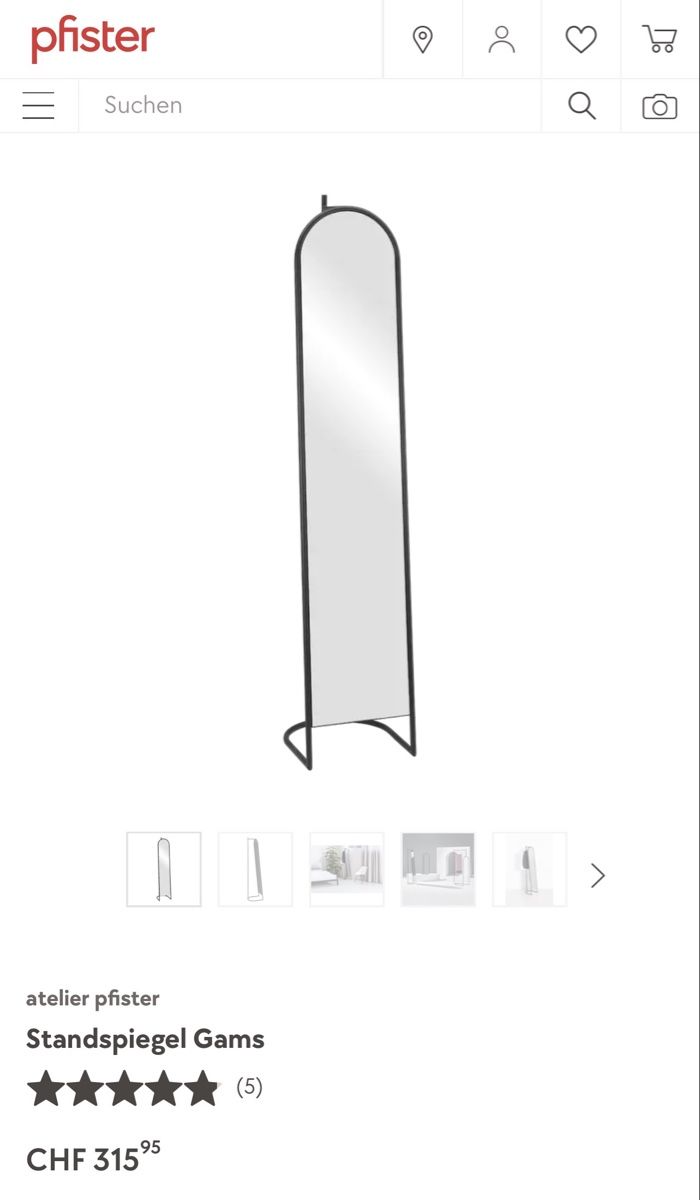 Miroirs: Möbel Pfister Standspiegel – Neuf (Voir description) à Winterthur par Concorde12 5