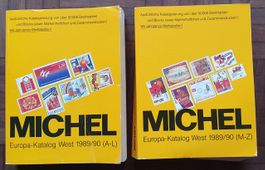 2 MICHEL Europa-Kataloge West 1988/89 A-L + M-Z