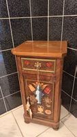 Antikes Kästchen ,mit Schublade und Tür, bemalt, Holz
