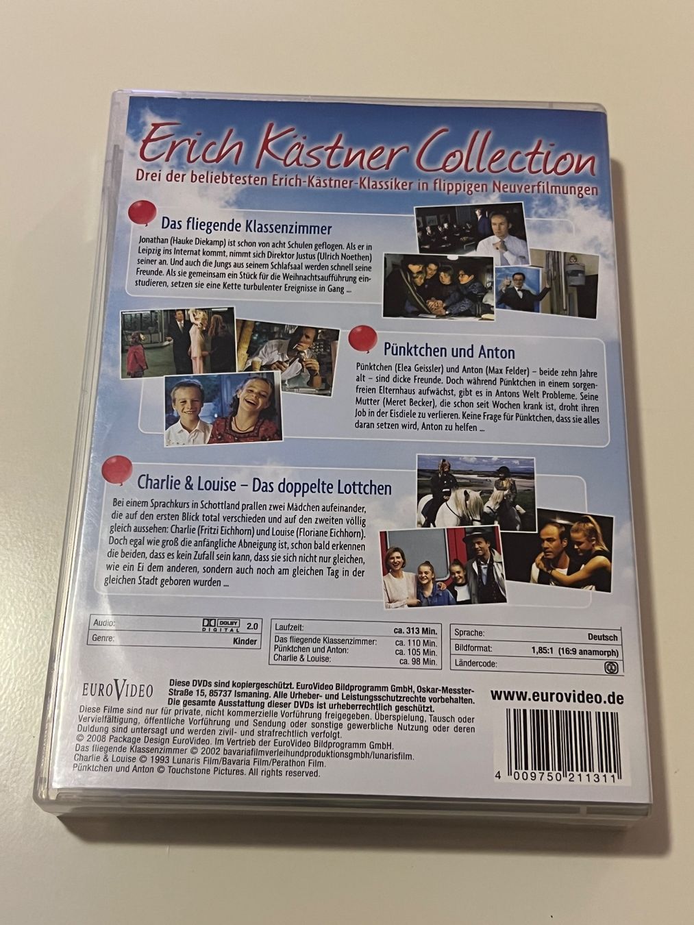 Tutti i DVDs: Erich Kästner Collection - 3 DVDs - – Usato da Altstätten SG venduto da sheamus 1