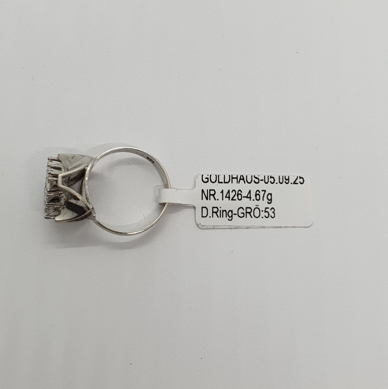 Ringe: Echt 14K Gold - 9x Diamant Ring – Gebraucht aus Luzern von Luzern-Goldhaus 2
