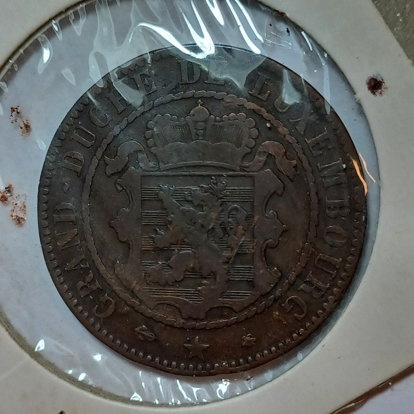 Tutti le monete: 10 Centimes 1865 Luxemburg – Usato da Pfäffikon ZH venduto da Welt_Muenzen 1