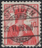 ST. FIDEN 28.VI.09 - Vollstempel auf Helvetia Brustbild