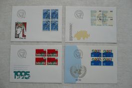 1995 4 FDC Sondermarken 4er-Blocks SBK 872 - 875