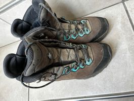 Wanderschuhe Lowa Gore-Tex braun blau gebraucht Zustand