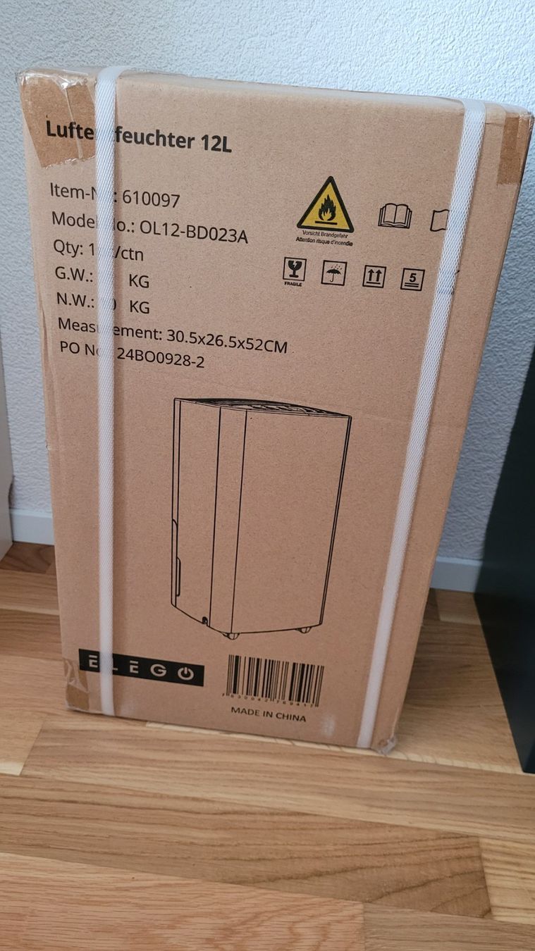 Deumidificatori: Luftentfeuchter 12L – Nuovo e nell'imballaggio originale da Biel venduto da fra_w8hv