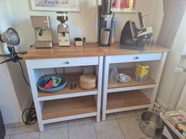 Beistelltische IKEA Tornviken weiss Holz
