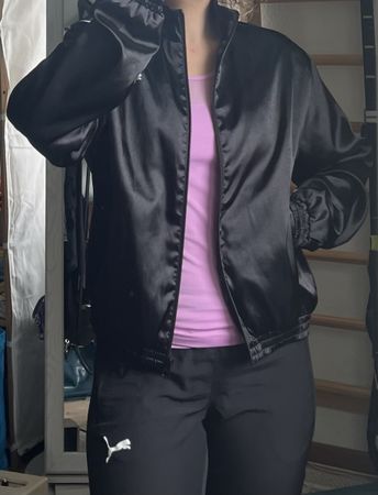 Puma Trainingsjacke schwarz glänzend Gr. S