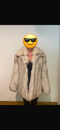 Polarfuchs Pelzmantel sehr guter Zustand für den Winter!