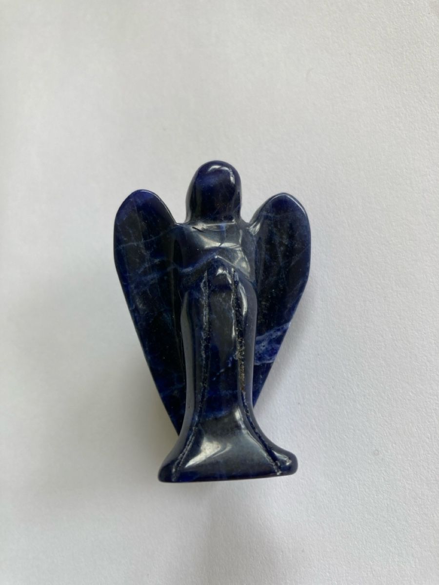 Statuette: Sodalith Engel Figur, Handschnitzerei, Glücksbringer! – Nuovo (secondo la descrizione) da Sornard - Nendaz venduto da Mapere