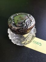 Parfümflacon oder Crème-Töpfli, Silberdeckel, um 1889/1890