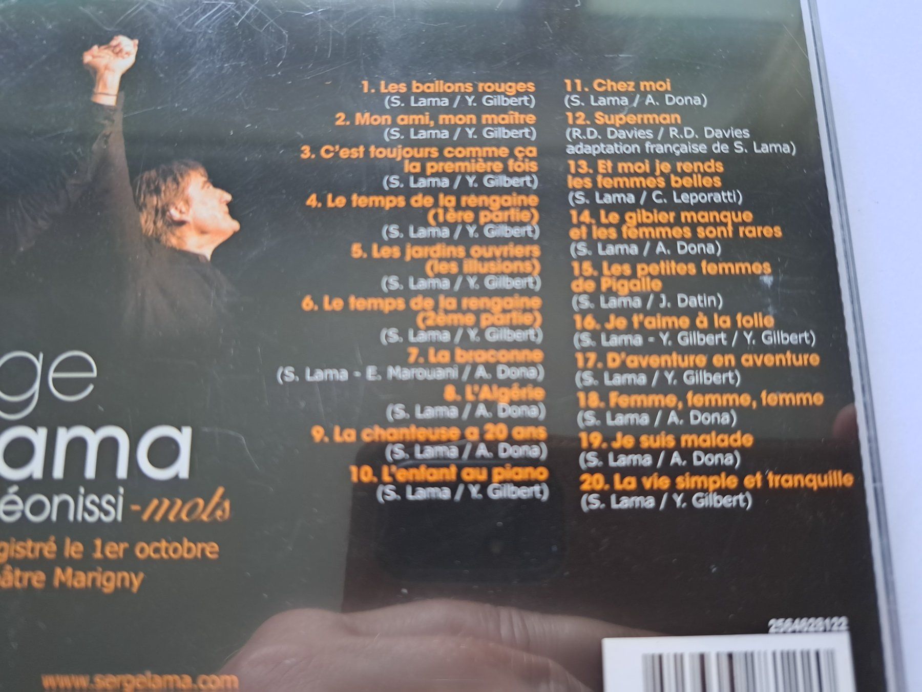 CDs: Cd Serge Lama - Accordéonissi-mots – Gebraucht aus Pully von bro_n52j 2